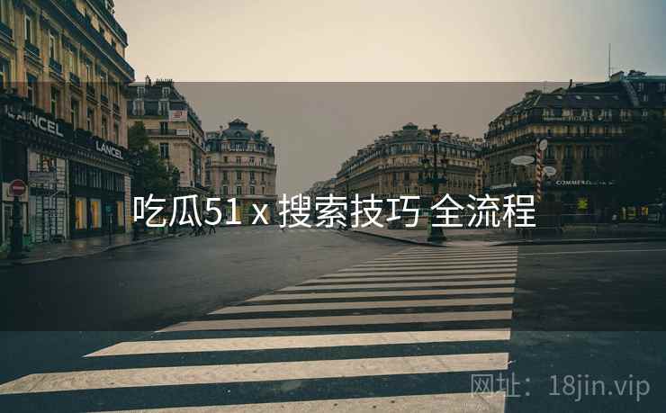 吃瓜51 x 搜索技巧 全流程