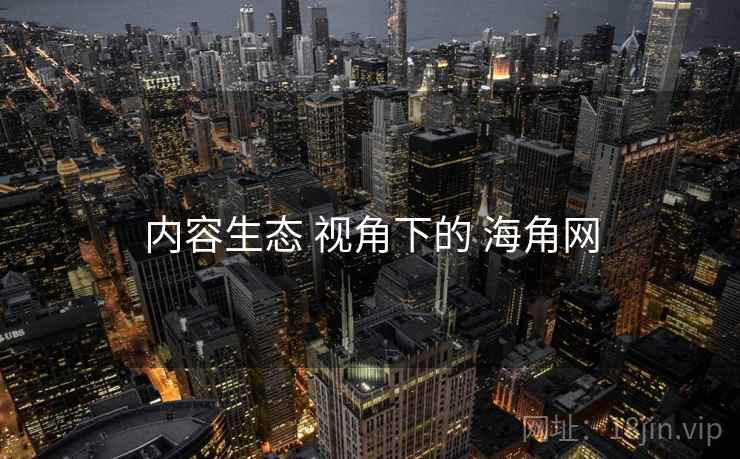 内容生态 视角下的 海角网