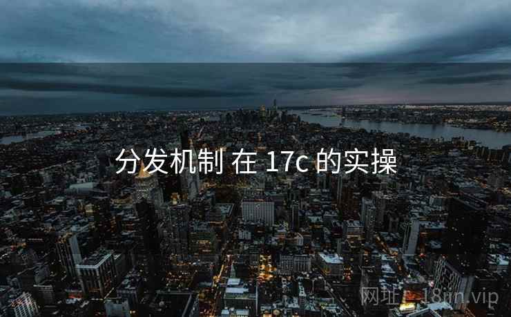 分发机制 在 17c 的实操