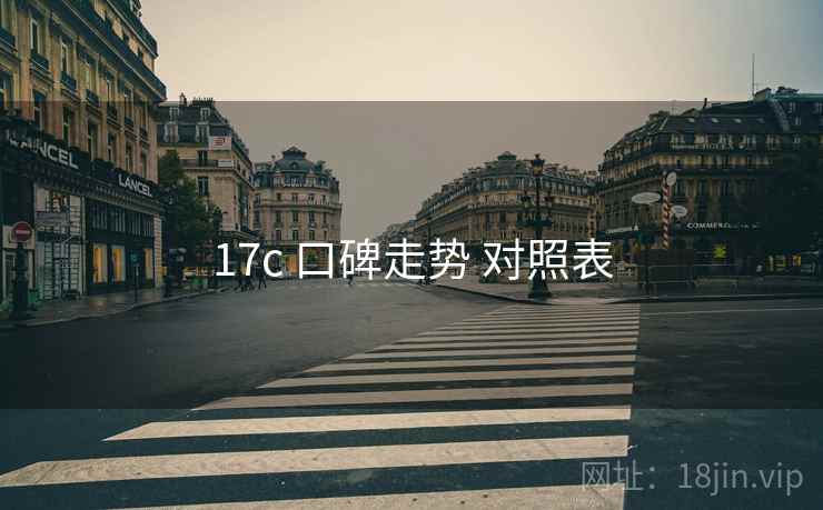 17c 口碑走势 对照表